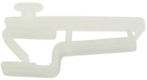 Reusable plastic swivel clip