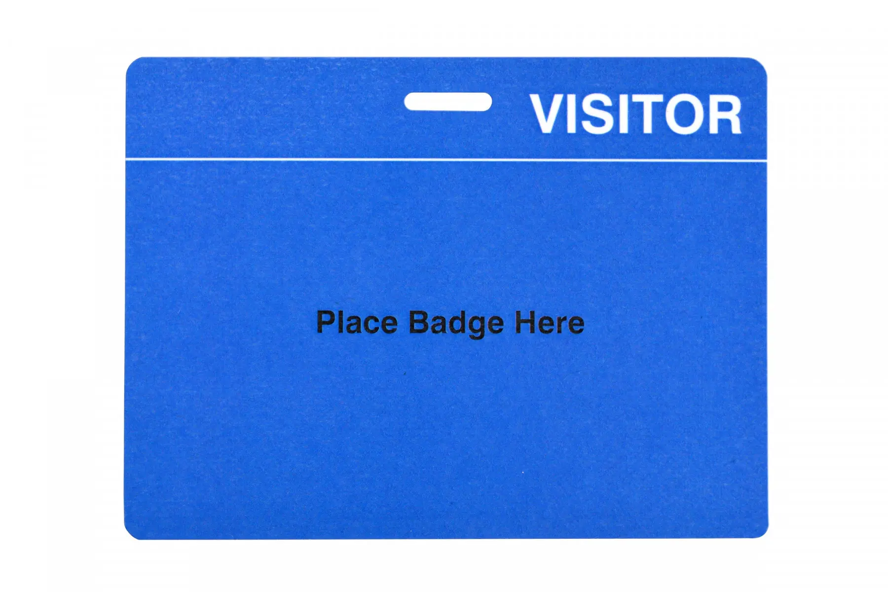 Reusable visitor badge backer