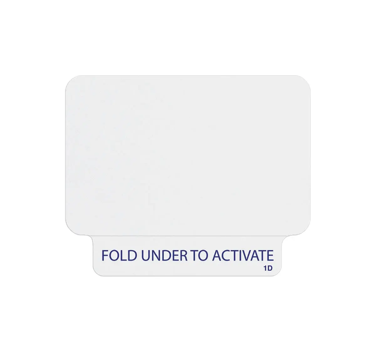 One-day single-piece expiring visitor badge