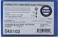Fargo DTC1250e, DTC4250e Standard Resin Black Cartridge - 1000 images