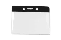 Horizontal Badge Holder with Color Bar, Data/Credit Card Size