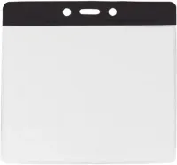Horizontal Badge Holder with Color bar, Extra Large