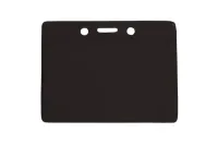 Horizontal Vinyl Badge Holder with Color Back, Data/Credit Card Size