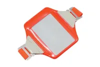 Neon Orange Vertical Arm Band Badge Holder