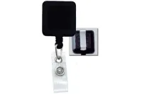 Badge Reel with Reinforced Vinyl Strap & Belt Clip Square