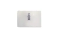 Horizontal Badge Holder with Clip-On