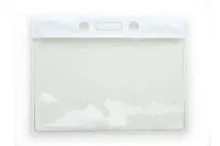 Vinyl Horizontal Badge Holder with Color Bar