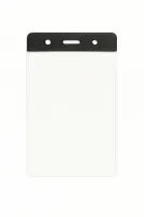 Vertical Data/Credit Card Size Holder With a Top Bar