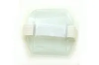 Vertical Vinyl Holder with White Strap - Credit Card Size