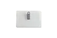 Premium Vinyl Badge Holder - Clip-On, Credit/Data Card Size