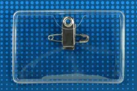 Premium Vinyl Horizontal Pin/Clip-on Badge Holder
