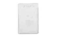 Premium Vinyl 1Pocket Holder with Slot & Chain Holes - Credit Card Size