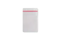 Zipper Closure with Slot & Chain Holes - Credit Card Size, Vertical