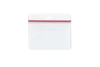 Horizontal Badge Holder with Zipper Closure