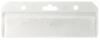 Frosted Rigid Plastic Horizontal Half Card Holder