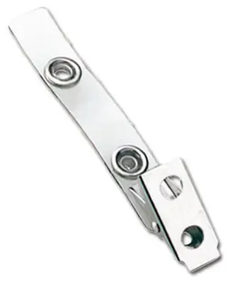 Clear Vinyl Strap Clip with 2-Hole NPS Clip, Large Snaps