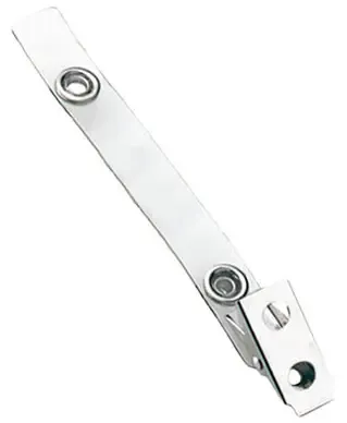 Clear Vinyl Strap Clip with 2-Hole NPS Clip