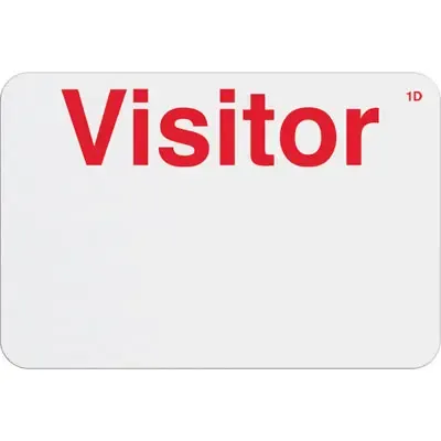 1-Day Expiring Badge Front (Handwritten) with Printed 